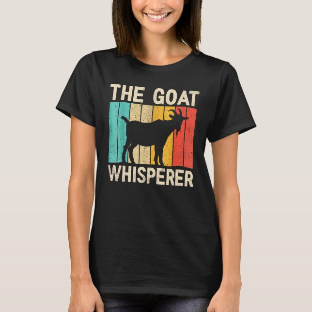 T-shirt Vintage Goat  The Goat Whisperer Farmer (Devant)