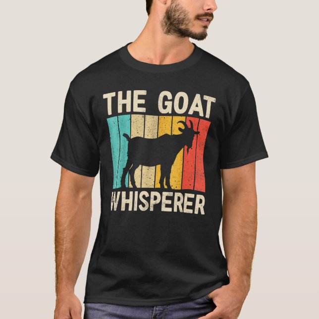 T-shirt Vintage Goat  The Goat Whisperer Farmer (Devant)