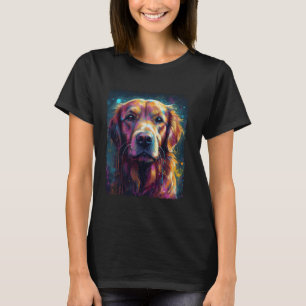 T-shirt Vintage Golden Retriever Face Chiens Amateurs Anim