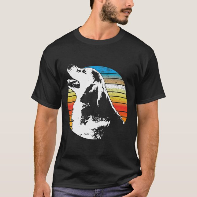 T-shirt Vintage - Golden Retriever new (Devant)