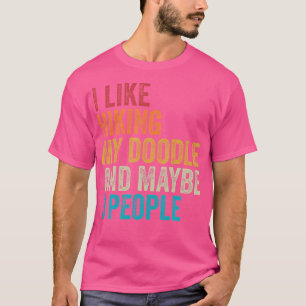 T-shirt Vintage Goldendoodle Propriétaire Chien Randonnées