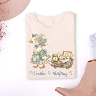 T-shirt Vintage Goose “I’d Rather Be Thrifting” Tee