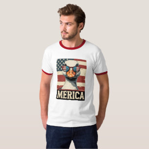 T-shirt Vintage Goose Merica 4 juillet patriotique