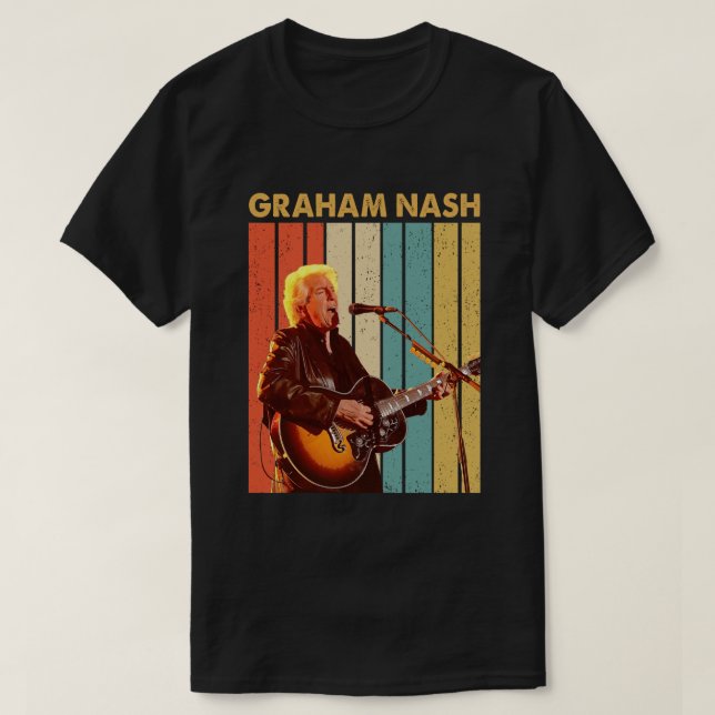 T-shirt Vintage Graham Nash Hommage (Design devant)
