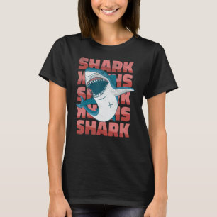 T-shirt Vintage Grand requin blanc Poisson Océan Marine Vi