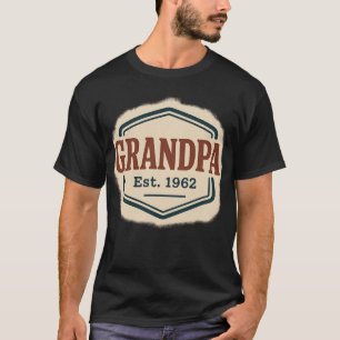 T-Shirt vintage Grandpa - "Grandpa Est. 1962"