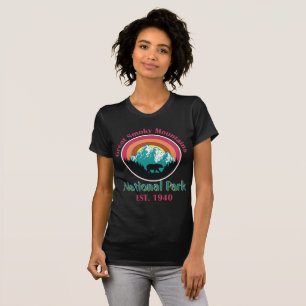 T-shirt Vintage Great Smoky Mountains Randonnée camping