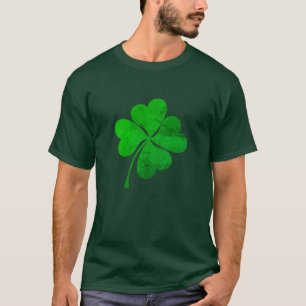 T-shirt Vintage Green Lucky Clover St. Patrick's Day
