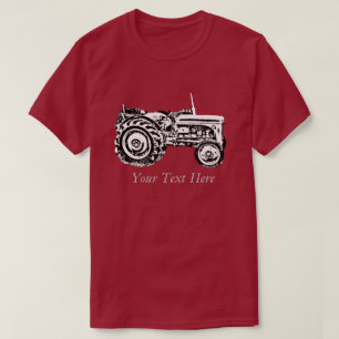 T-shirt Vintage Gris massey fergison tracteur photo T-shir