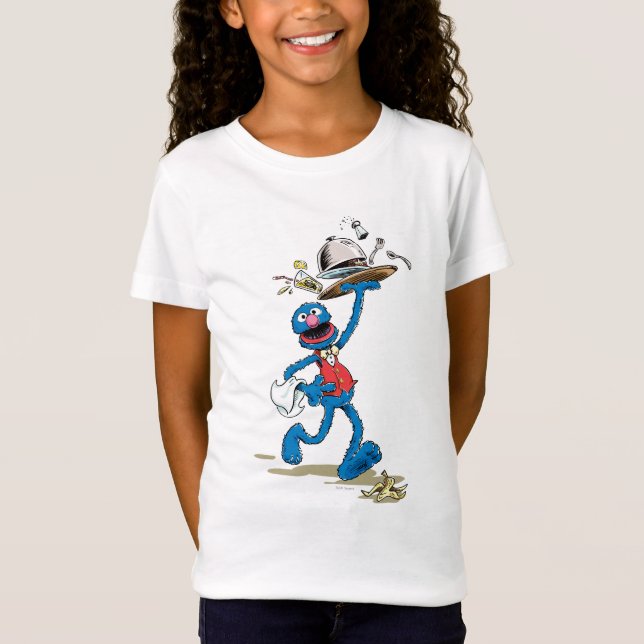 T-Shirt Vintage Grover le serveur (Devant)