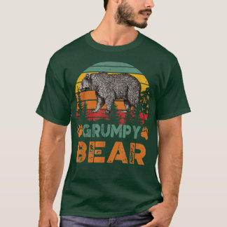 T-shirt Vintage Grumpy Bear Drôle Fête des pères