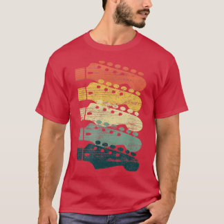 T-shirt Vintage Guitar Gift For Men Women Music Band Guita