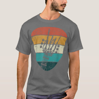 T-shirt Vintage Guitar shirt, Rock & Roll Skeleton Guitar