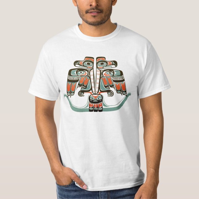 T-shirt Vintage Haida Double Thunderbird Art autochtone (Devant)