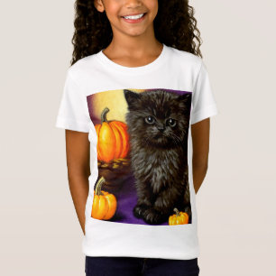 T-Shirt Vintage Halloween Kitten
