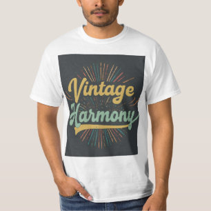 T-shirt Vintage Harmony Logo correspondant au
