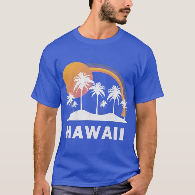 T-shirt Vintage Hawaii Funny Hawaii Love (Devant)