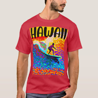 T-SHIRT VINTAGE HAWAII SURFING LABEL 7