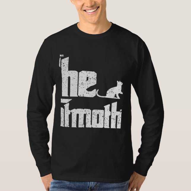 T-shirt Vintage He Cat Mother (Devant)