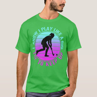 T-shirt Vintage Hockey Girl girl