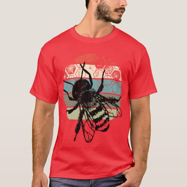 T-shirt Vintage Honey Beekeeper Beekeeping boy (Devant)