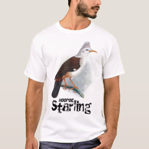 T-shirt Vintage Hoopoe Starling Bird