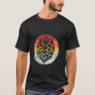 T-shirt Vintage Hops Retro Craft Bière Hop Leaf Party
