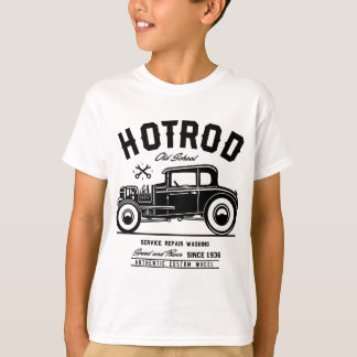 T-shirt Vintage Hot Rod Old School Vitesse et puissance po