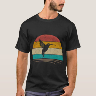 T-shirt Vintage Hummingbird Retro Distressed Hummingbird