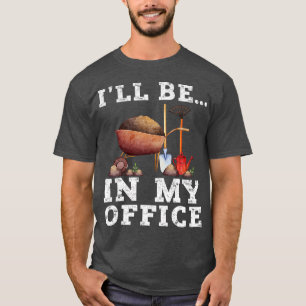 T-shirt Vintage I39ll Être Dans Mon Bureau Chemise Funny G