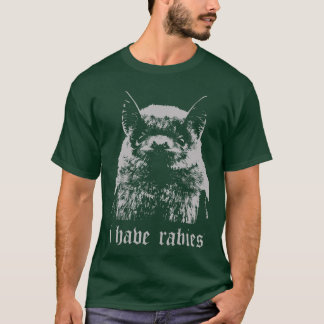 T-shirt Vintage I Have Rabies Bat Funny Meme Quotes retro