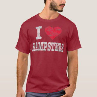 T-shirt Vintage I Love Hamsters Cadeau tendance