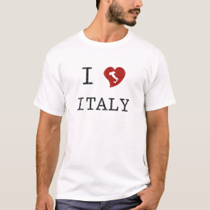 T-shirt Vintage I Love Italie