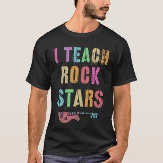 T-shirt Vintage I TEACH ROCKSTARS Band Teacher Rock Stars