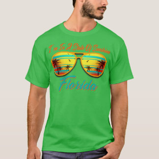 T-shirt Vintage Im Dans Un État De Soleil Floride Été S