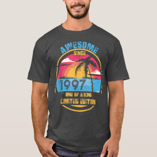 T-shirt Vintage Incroyable 25 Ans Depuis 1997 25ème Annive