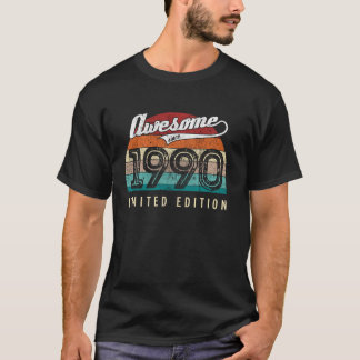 T-shirt Vintage Incroyable Depuis 1990 Édition Limitée - 3