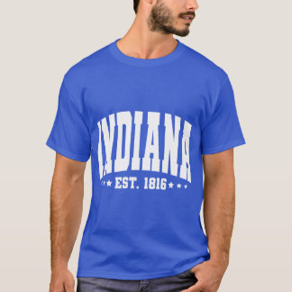 T-shirt Vintage Indiana Shirt USA cadeau patriotique pour