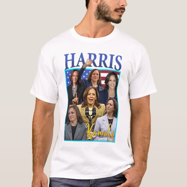 T-shirt Vintage indispensable Kamala Harris (Devant)