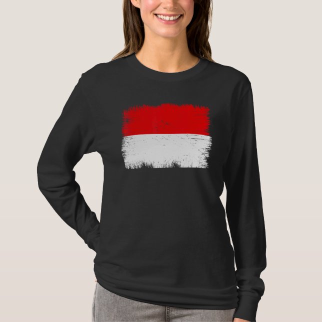 T-shirt Vintage Indonesia Flag Indonesian Independence Day (Devant)