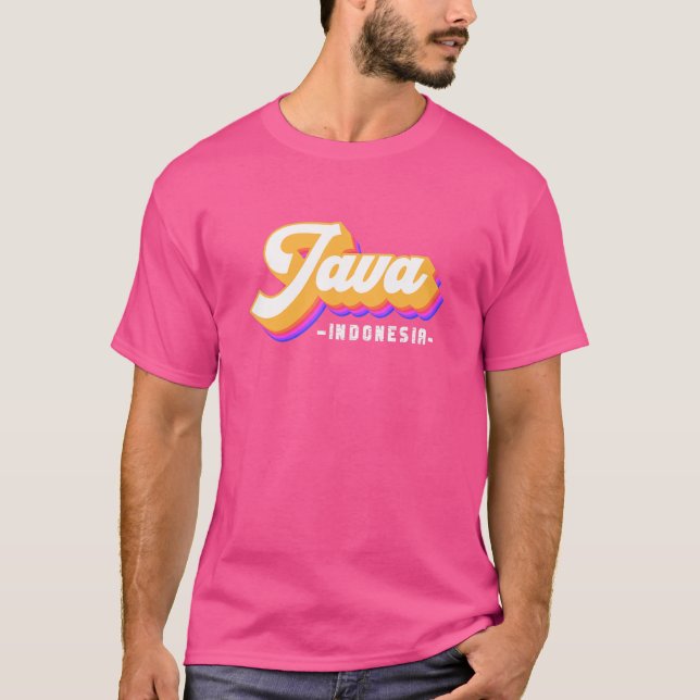 T-shirt Vintage Indonésie Vacances Asie Java (Devant)