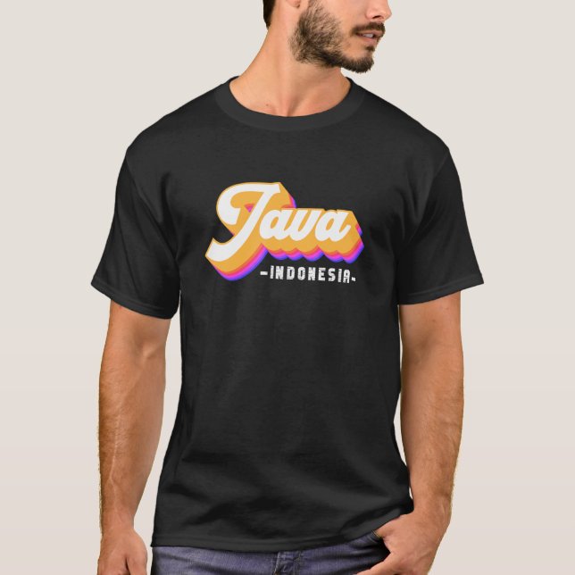 T-shirt Vintage Indonésie Vacances Asie Java (Devant)