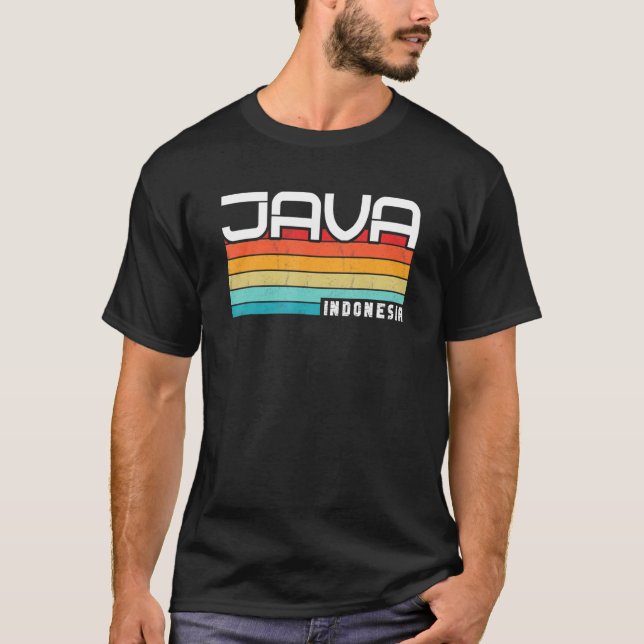 T-shirt Vintage Indonésie Vacances Asie Java 1 (Devant)