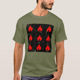 T-shirt Vintage inflammable