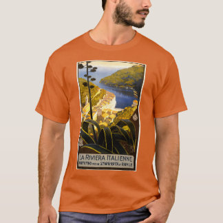 T-shirt Vintage Italie Riviera Portofino Voyage