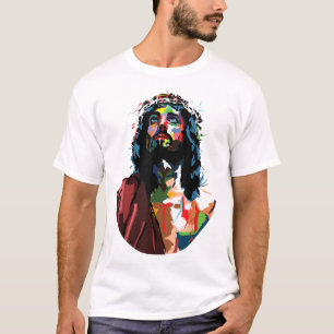 T-shirt Vintage J'Ai Le Roi Jésus Christ Image du visage d