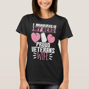 T-shirt Vintage J'Ai Marié Ma Femme D'Anciens Combattants