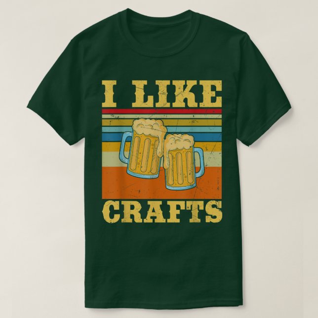 T-shirt Vintage J'Aime La Bière Artisanale  (Design devant)