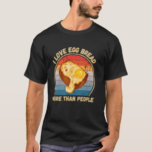 T-shirt Vintage J'Aime Le Pain D'Oeuf Coréen Plus Que Les