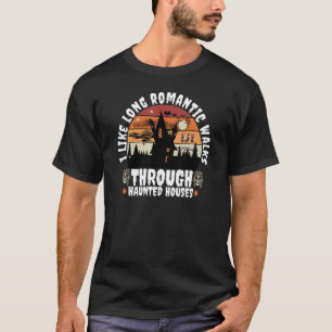 T-shirt Vintage J'Aime Les Longues Marches Romantiques À T